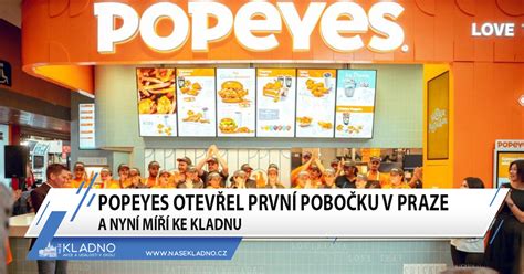 popeyes kladno|Nová restaurace Popeyes vítá zákazníky na D8 u Kladna